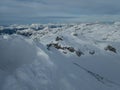 Winter skitouring adventure in granastpitzgruppe mountains in austrian alps