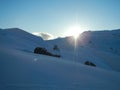 Winter skitouring and climbing in austrian alps