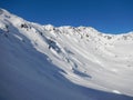 Winter skitouring and climbing in austrian alps Royalty Free Stock Photo