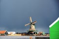 Winter-sky over De Zaanse Schans in Holland