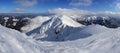 Winter Slovakia mountain - Low Tatras from Chopok Royalty Free Stock Photo