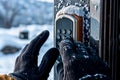 Winter Smart Lock Access with Gloved Hands, generative ai