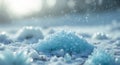Winter Snow Background Blue White Crystals Royalty Free Stock Photo