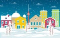 Winter Snow in Berlin City Cityscape Skyline Landmark Building Illustration Royalty Free Stock Photo