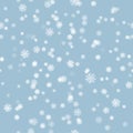 Winter snow brush seamless pattern Royalty Free Stock Photo