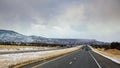 Winter Snow covers the Desert of Tucson, Arizona Royalty Free Stock Photo