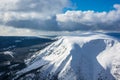 Winter with snow in the Giant Mountains, Czech Republic Royalty Free Stock Photo