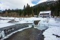 Winter with snow in the Giant Mountains, Czech Republic Royalty Free Stock Photo