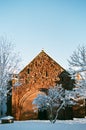 Winter Snow in Shrewsbury, UK Royalty Free Stock Photo