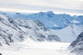 Winter and Snow in Jungrau, Switzerland Royalty Free Stock Photo