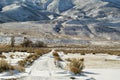 Winter snow, northern Nevada ranch