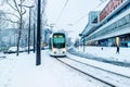 Winter snow in Paris City and its parks