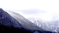 Winter snow peak mountain landscape hike epic mountains outdoor adventure Royalty Free Stock Photo
