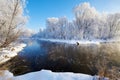 The winter snow and rime and water