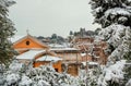 Winter and snow in Rome