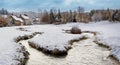 Winter snow in rural England Royalty Free Stock Photo