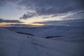 Pen y Fan mountain summit at dusk Royalty Free Stock Photo