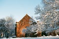 Winter Snow in Shrewsbury, UK Royalty Free Stock Photo