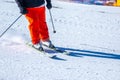 winter snow sports skiing on snowy slopes for winter Royalty Free Stock Photo