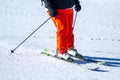 winter snow sports skiing on snowy slopes for winter Royalty Free Stock Photo