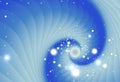 Winter snow storm light shiny twist spiral blurry abstract background