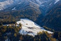 Winter snow, Val di Funes; Dolomites mountains; Trentino-Alto Adige; South Tirol Royalty Free Stock Photo