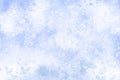 Winter snow watercolor background. White abstract vector texture. Blue sky with falling snow, snowflake Royalty Free Stock Photo