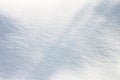 Winter - Snow Writing. Letters written on the snow surface. Frosty and sunny day Royalty Free Stock Photo