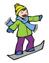 Winter snowboard