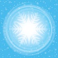 Winter snowfall illustration. Snowflakes background