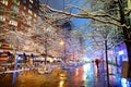 Winter snowfall in New York