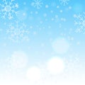 Winter snowflake background Royalty Free Stock Photo