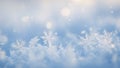 winter snowflakes background wallpaper (ai generated) Royalty Free Stock Photo