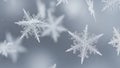 winter snowflakes background wallpaper (ai generated) Royalty Free Stock Photo