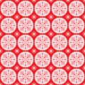 Winter snowflakes seamless pattern Royalty Free Stock Photo