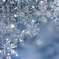 1380 Winter Snowflakes: A serene and wintry background featuring falling snowflakes in delicate and intricate patterns, capturin
