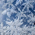 1300 Winter Snowflakes: A serene and wintry background featuring falling snowflakes in delicate and intricate patterns, capturin