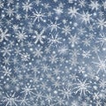 1300 Winter Snowflakes: A serene and wintry background featuring falling snowflakes in delicate and intricate patterns, capturin