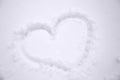 Winter snowheart Royalty Free Stock Photo