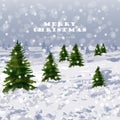 Winter snowing background Vector. Graphic style illustrations Royalty Free Stock Photo