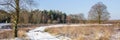 Winter snowlandscape panorama Royalty Free Stock Photo