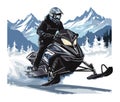 Winter Snowmobiling Adventure