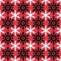 Winter Snowy Christmas Seamless Pattern, Crystal Symmetrical Snowflake For Design. Winter Snow Ice Pattern