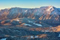 Winter snowy landscape, Postavaru Brasov. Mountain Landscape