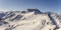 Winter snowy mountains panorama Royalty Free Stock Photo