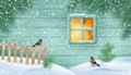 Winter Snowy Scene Royalty Free Stock Photo