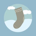 winter socks. Vector illustration decorative design
