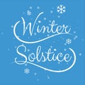 winter soltice lettering vector. hand drawn winter soltice enjoy the longest night letter background poster banner. isolated