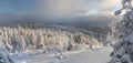 Winter in southern ural. Kumardaque mountain Royalty Free Stock Photo