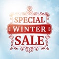 Winter special sale background